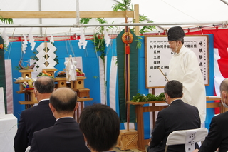 (株)ブルボン魚沼工場（水の郷工業団地）地鎮祭の画像