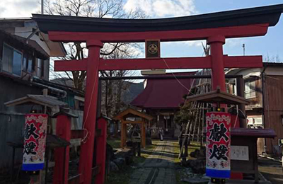 伊米ヶ崎諏訪神社鳥居の写真