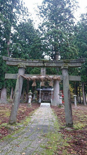 菅原神社の石鳥居の写真