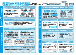 魚沼市はがんばる事業者を応援します！
