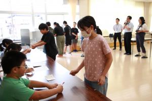 模擬選挙受付