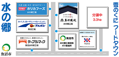 水の郷　雪のくにフードタウンマップ