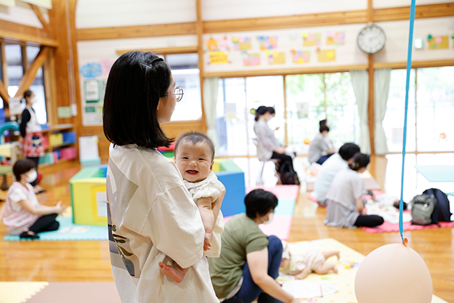 乳児３か月健診の様子