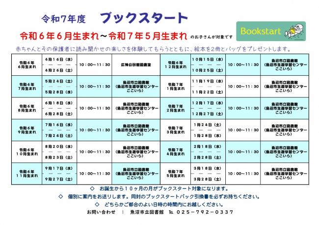ブックスタートのポスター
