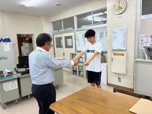 伊勢元喜さん表彰式