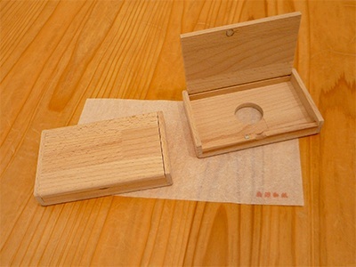 魚沼市産ブナ材名刺入れ【大竹建具店】