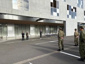 自衛隊行進訓練