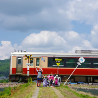只見線に手をふろう