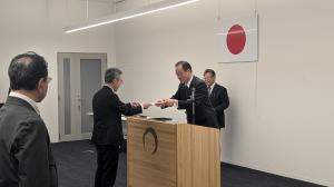 退職者辞令交付式