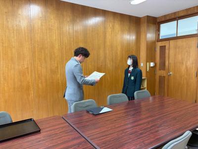 表彰の写真