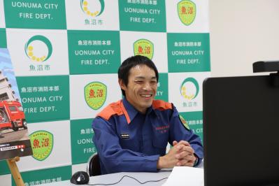 消防本部職員採用オンライン説明会の様子