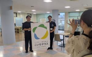 取材中